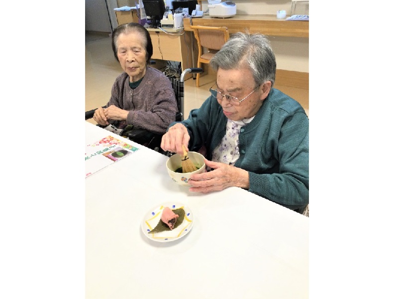 特別養護老人ホームひなた　2023/2月　お茶会